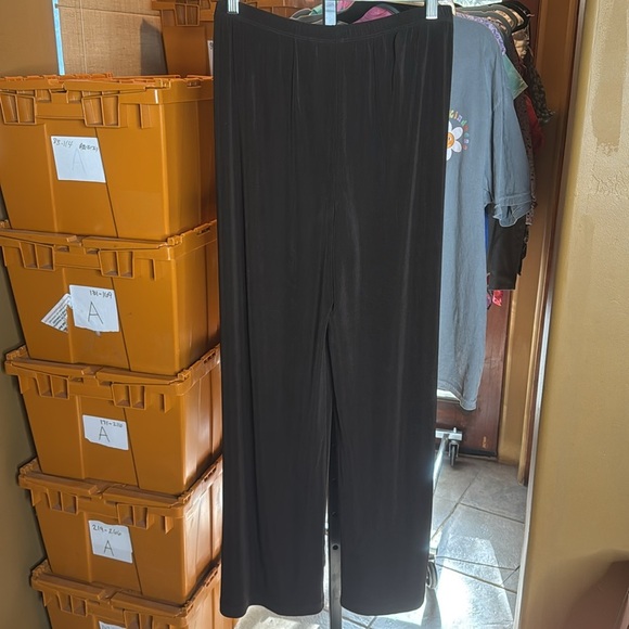 Chico's Travelers Wide Leg Flowy Pants Hot Fudge Brown Size Large (2) - Picture 7 of 7